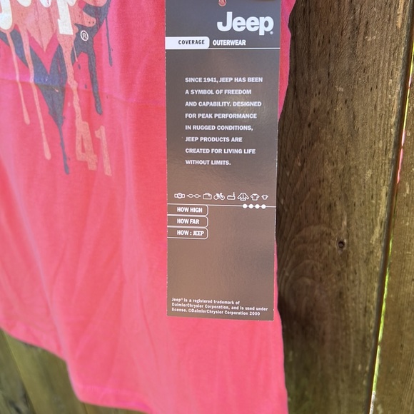 Women’s JEEP TSHIRT Official Jeep off-road pink short sleeve tee New with tags - Picture 6 of 7
